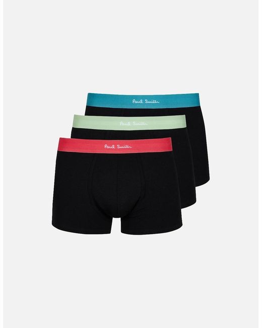 Paul Smith Black Bright Band Stretch Boxers for men