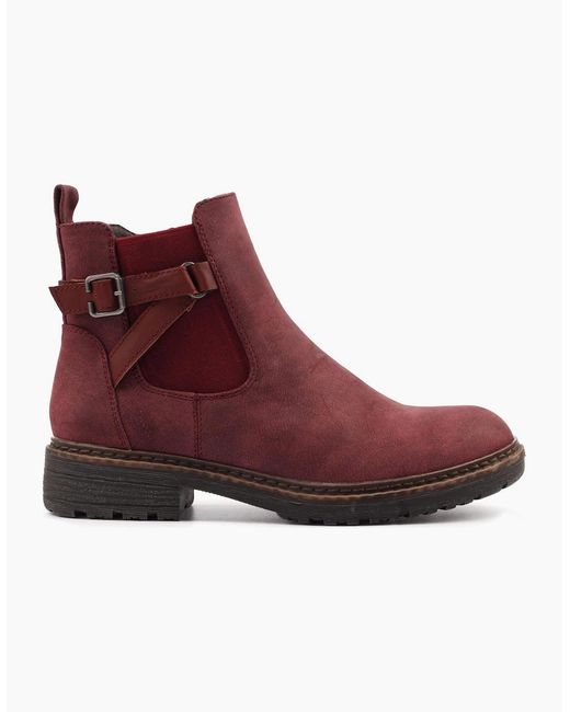 Lunar Red Morris Ankle Boots