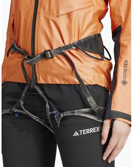 Adidas Brown Solid Patterned Hooded Full Zipper Rain Jacket