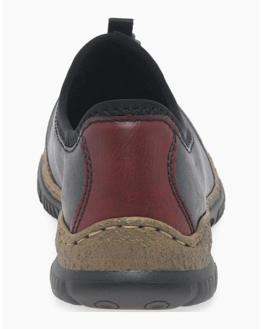 Rieker Black Herbie Pull On Shoes