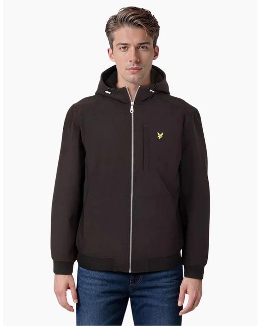 Lyle & Scott Black Lyle & Scott Softshell Jacket for men