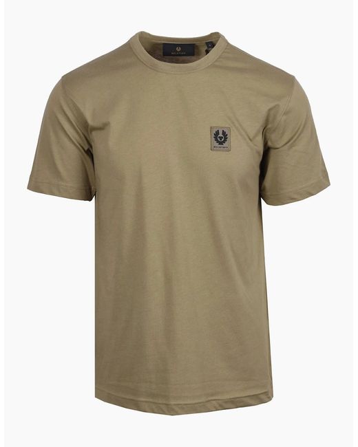 Belstaff Green Short Sleeved T-Shirt Fatigue for men