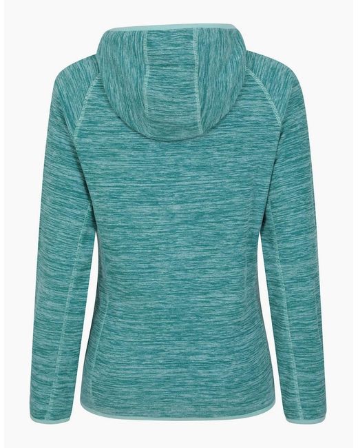 Mountain Warehouse Blue Ladies Lleyn Ii Melange Full Zip Hoodie