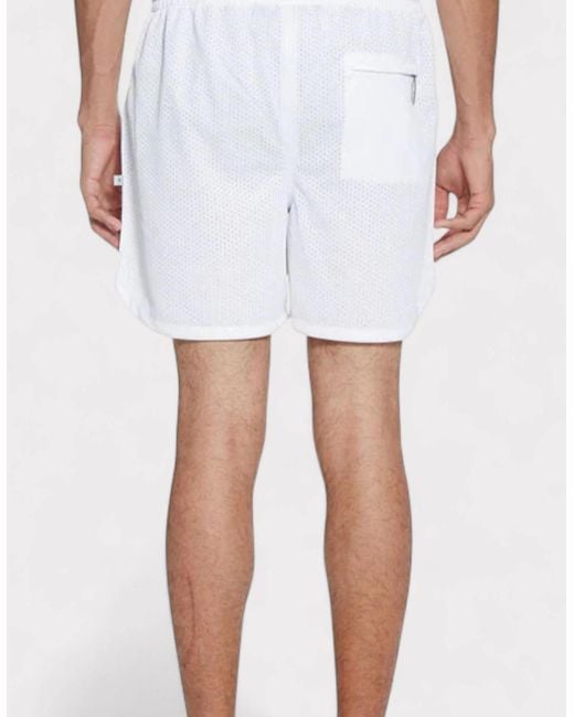 Off-White c/o Virgil Abloh White Caravaggio Diag Stripe Shorts for men