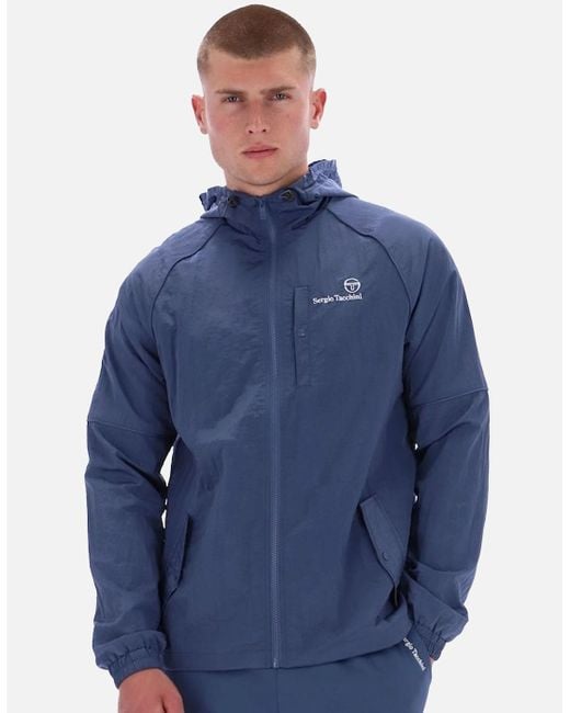 Sergio Tacchini Blue Maldini Hooded Jacket Vintage for men