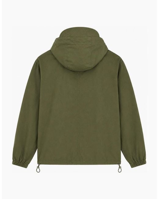 Lyle & Scott Green Lyle & Scott Waxed Hooded Utility Jacket True for men