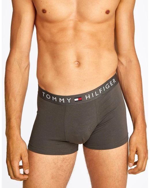 Tommy Hilfiger Blue 3-Pack Th Original Boxer Trunks, /Dark Ash/Desert Sky for men