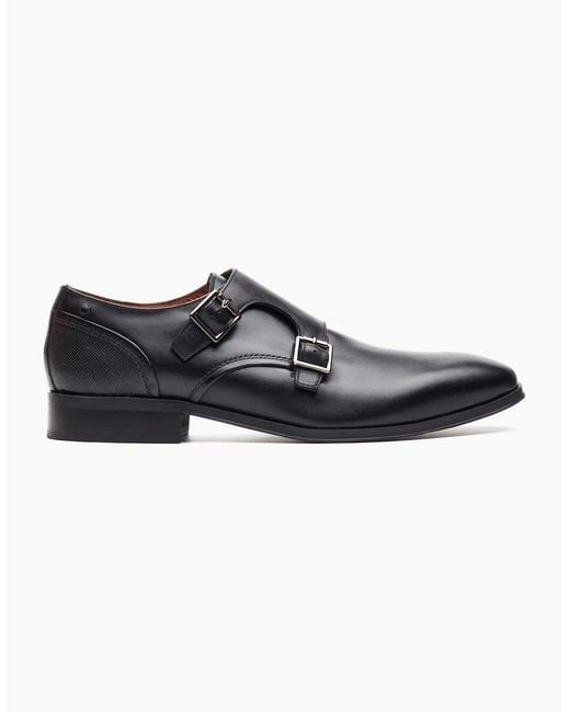 Base London Black London Cleric Monk Shoes