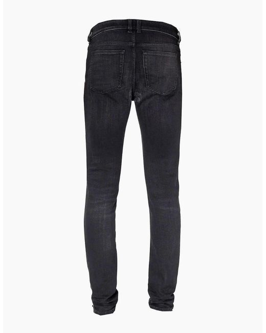 DIESEL Blue Sleenker Destroyed Reinforced Denim Skinny Jeans for men