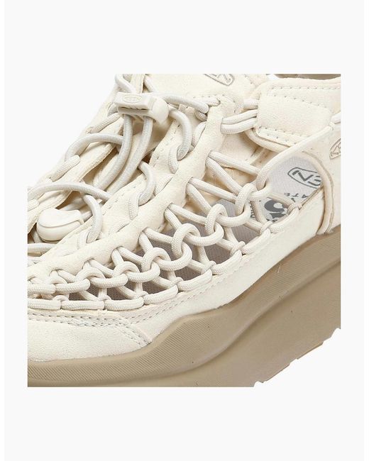 Keen White Uneek Wk Birch/ Plaza Taupe Trainers