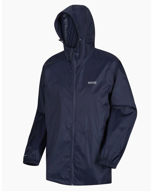 Regatta Blue Pack It Iii Waterproof Jacket for men