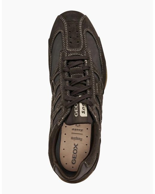 Geox Brown U Snake Original Trainers for men