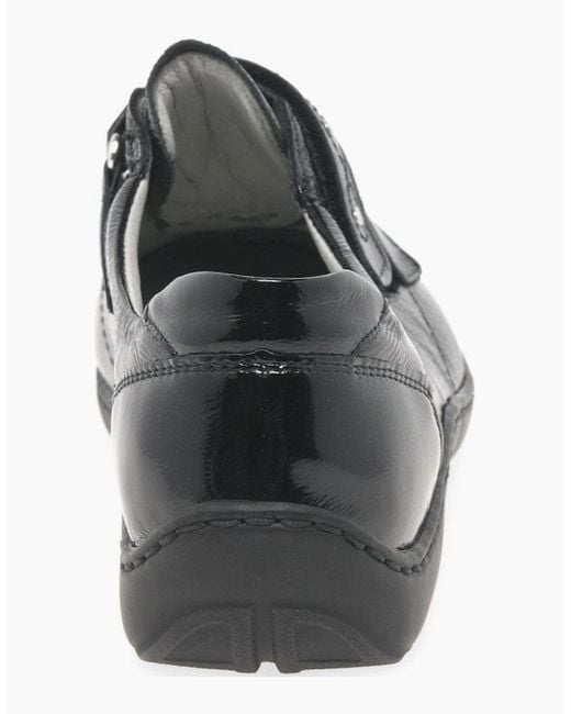 Waldläufer Black Stone Rip Tape Fastening Shoes