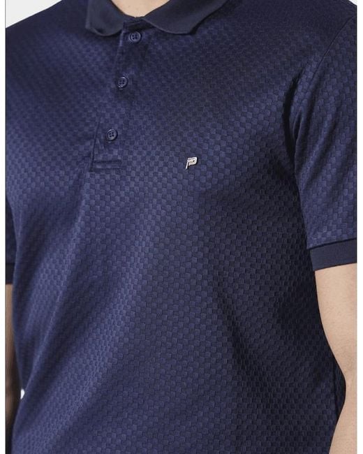 883 Police Blue Kimers Walmers Pixel Polo Shirt Set for men