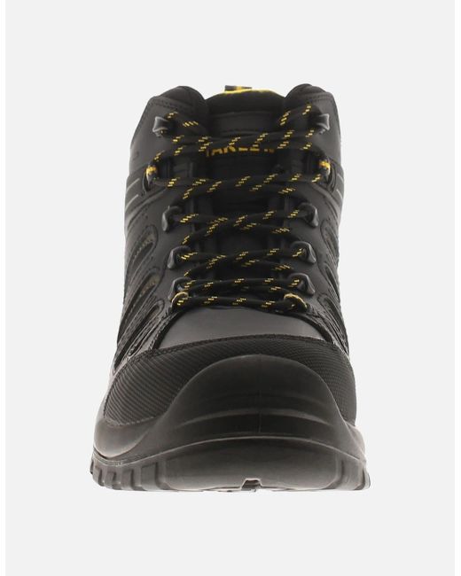 Stanley Black Safety Boots Steel Toe Brampton Leather Uk Size for men