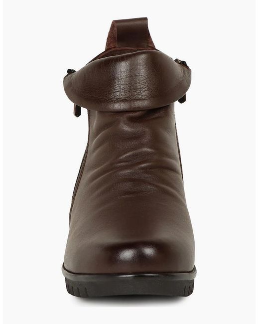Lotus Brown Cordelia Ankle Boots
