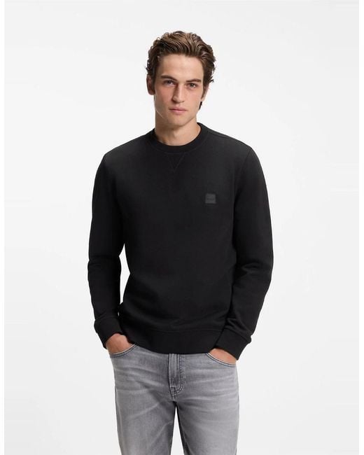 Boss Black Westart Crew Sweatshirt, Premium Cotton for men