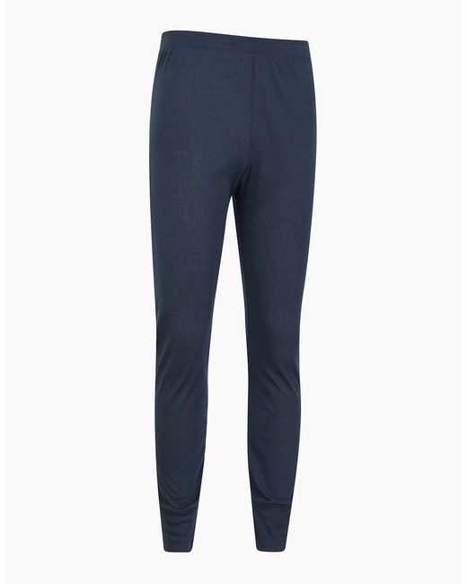 Mountain Warehouse Blue Talus Base Layer Bottoms for men