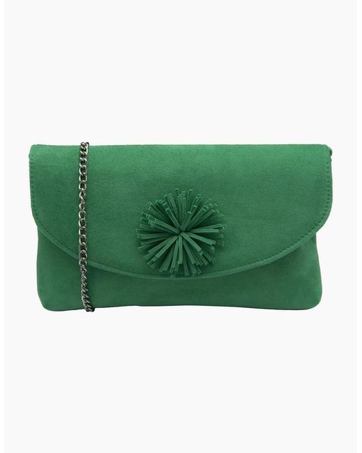 Lotus Green Rose Clutch Bag