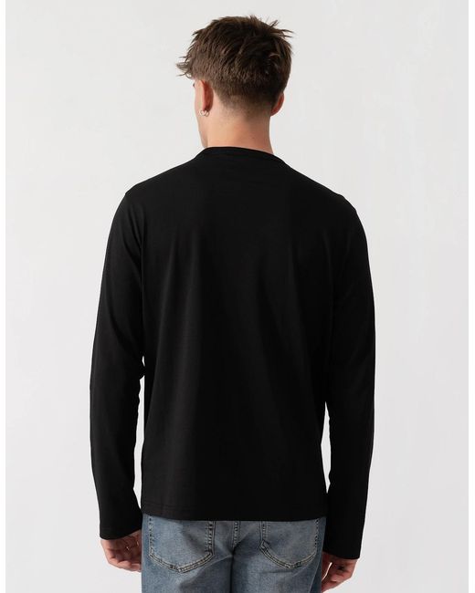Belstaff Black Long Sleeved Logo T-Shirt for men