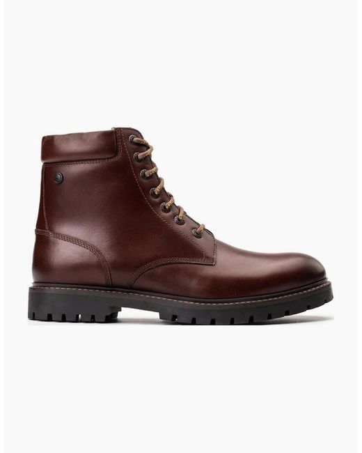 Base London Brown London Nickel Combat Boots for men