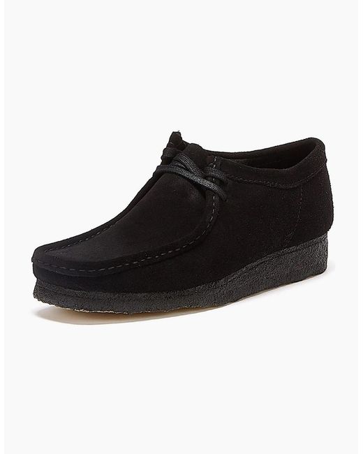 Clarks Black Originals Wallabee Shoes for men