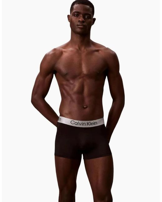 Calvin Klein Black 3-Pack Icon Microfibre Stretch Boxer Trunks for men
