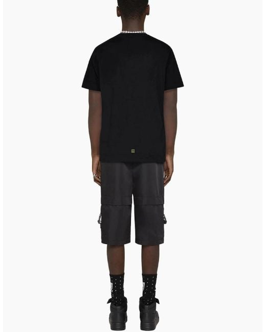 Givenchy Black Circle Logo Oversized T-Shirt for men