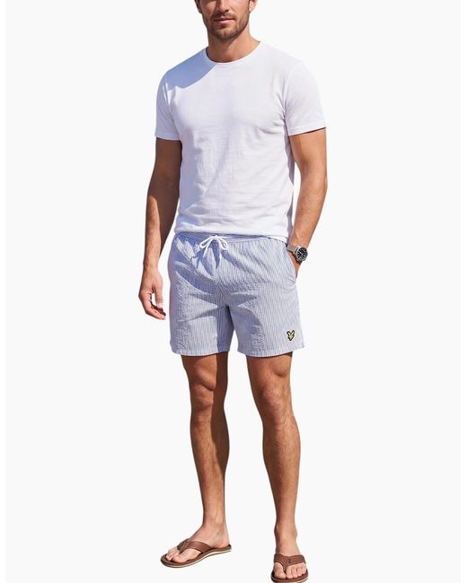 Lyle & Scott Blue Swim Shorts for men