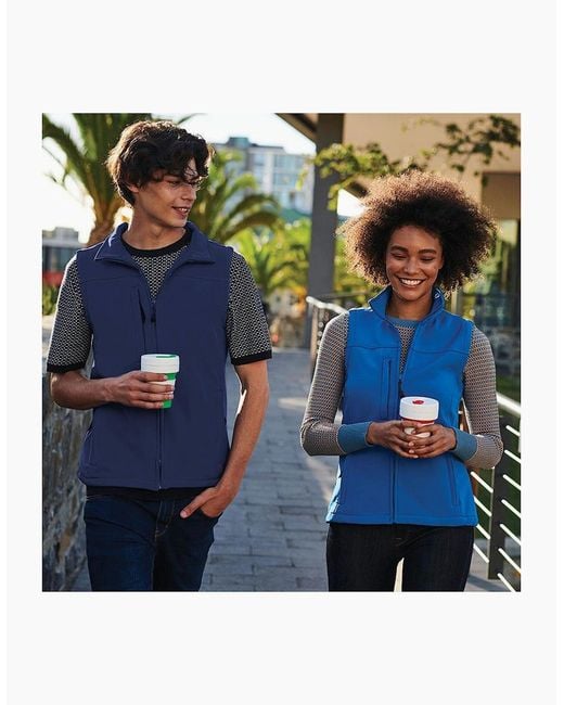 Regatta Blue Flux Softshell Bodywarmer Sleeveless Jacket (Water Repellent & Wind Resistant) for men
