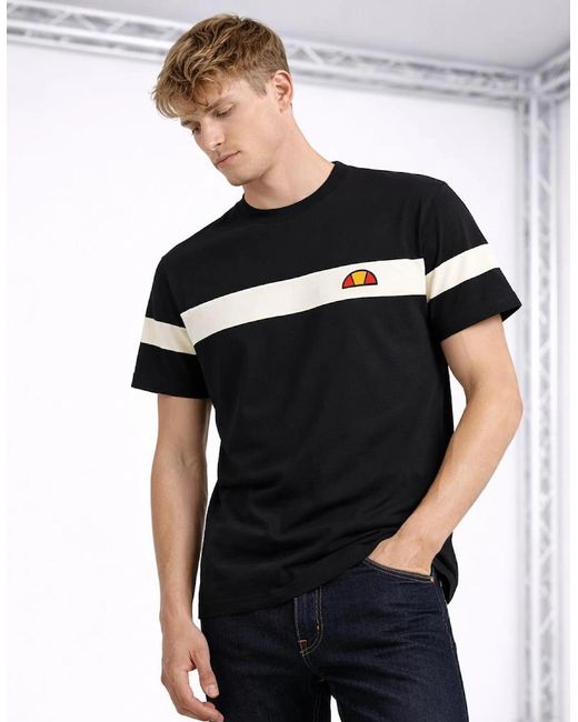 Ellesse Black Caserio T-Shirt//Off for men