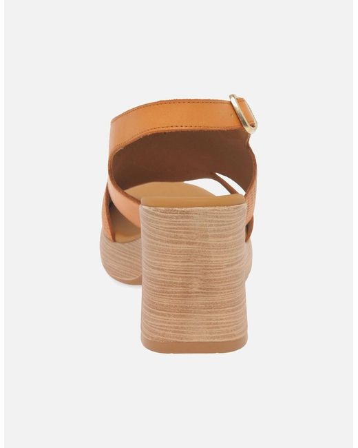 Paula Urban Brown Hideaway Sandals