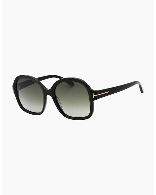 Tom Ford Brown Hanley Smoke Lens Shiny Sunglasses
