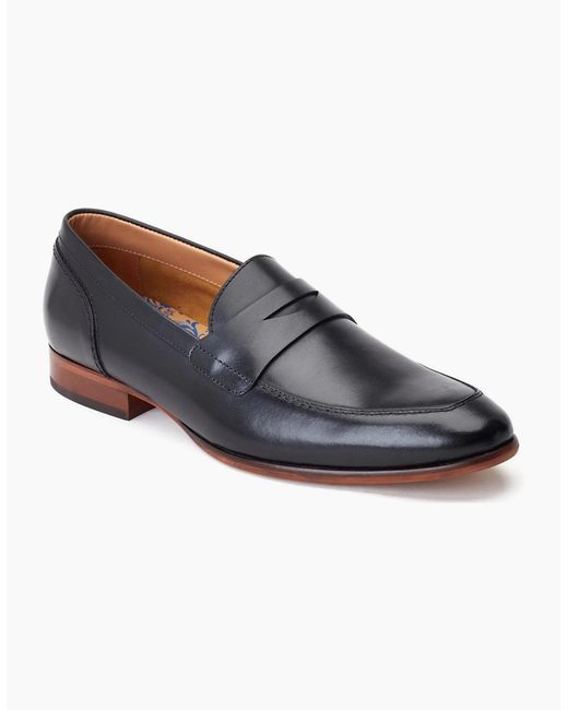 Base London Blue Bruno Penny Loafer for men