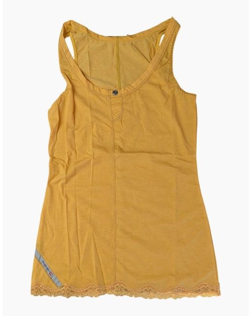 DIESEL Yellow 00Fvf Top Casual Vest Tank