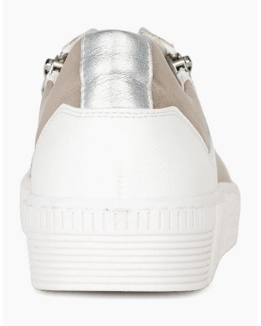 Gabor White Wemo Trainers
