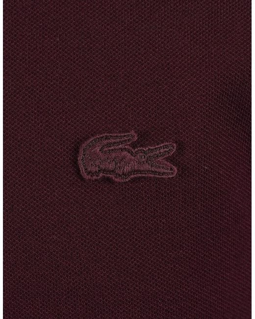 Lacoste Red Tipped Placket Tonal Badge Polo for men
