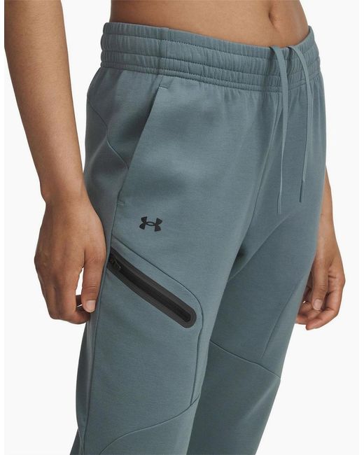 Under Armour Blue Unstoppable Solid Patterned Slim Joggers