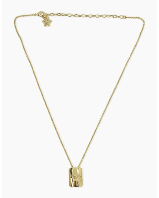 Versace White Medusa Necklace for men
