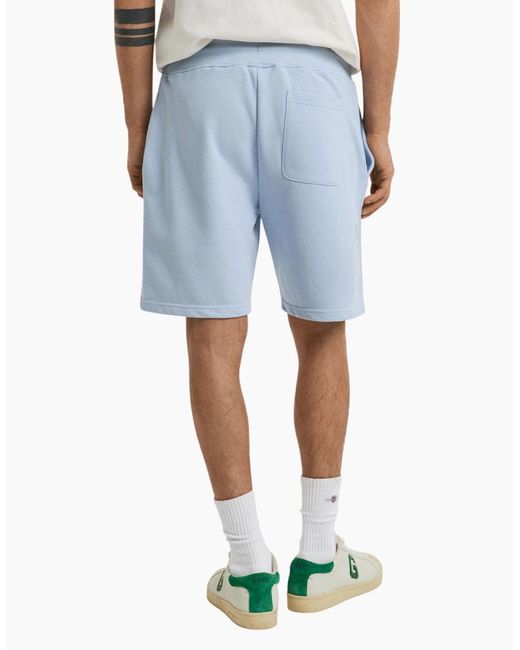 Gant Blue Shield Shorts Sweat Regular Fit Cotton for men
