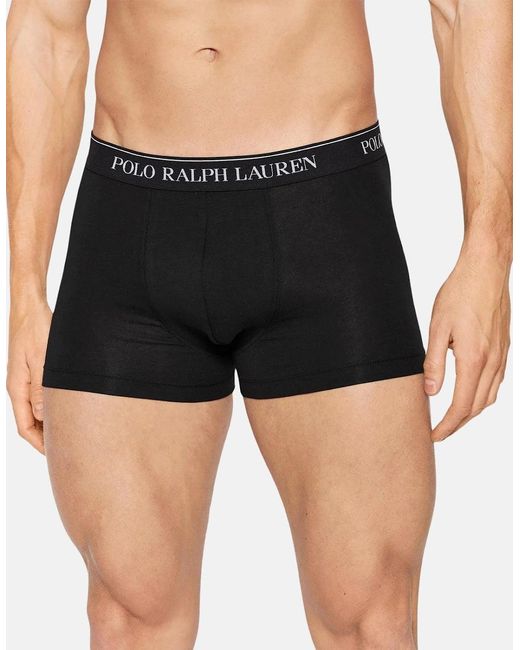 Ralph Lauren White 3 Pack Classic Trunks for men