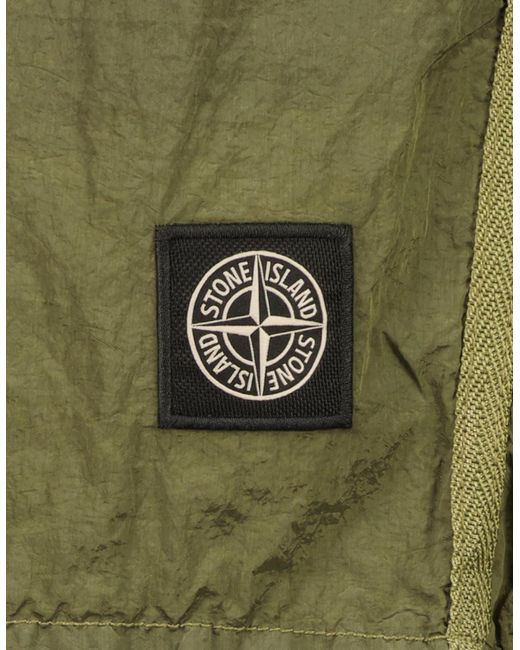 Stone Island Green Nylon Metal Swim Shorts for men