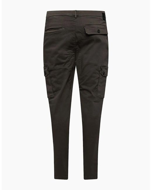 Replay Gray Slim Fit Cargos for men