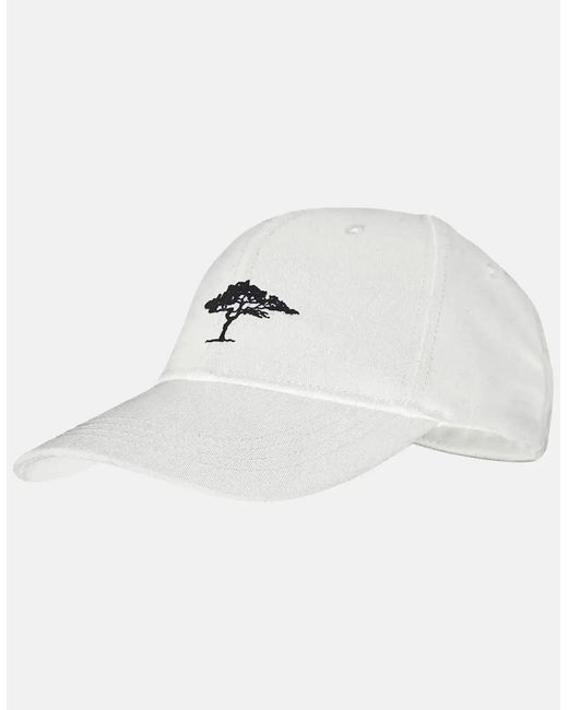 Fynch-Hatton White Cotton Chino Baseball Cap for men