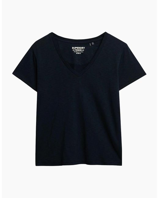 Superdry Blue Studios Slub Short Sleeve T-Shirt