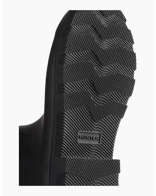 Hunter Black Downpour Adjustable Wellingtons