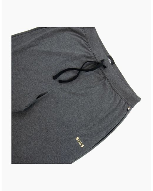 Boss Gray Mix&Match Embroidered Logo Pants Dark 010 for men
