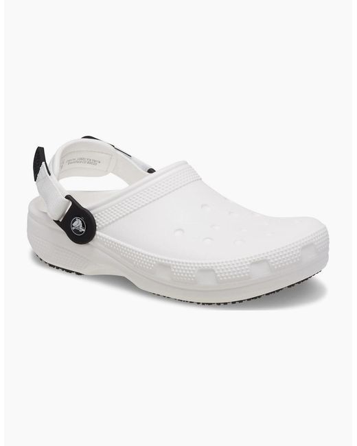 CROCSTM White Classic Work Clog Thermoplastic Clogs for men