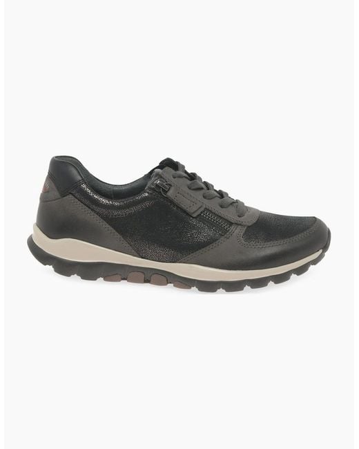 Gabor Black Fantastic Casual Sports Trainers