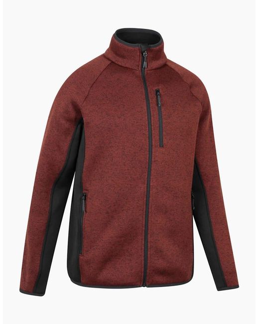 Mountain Warehouse Red Treston Full Zip Fleece Jacket for men